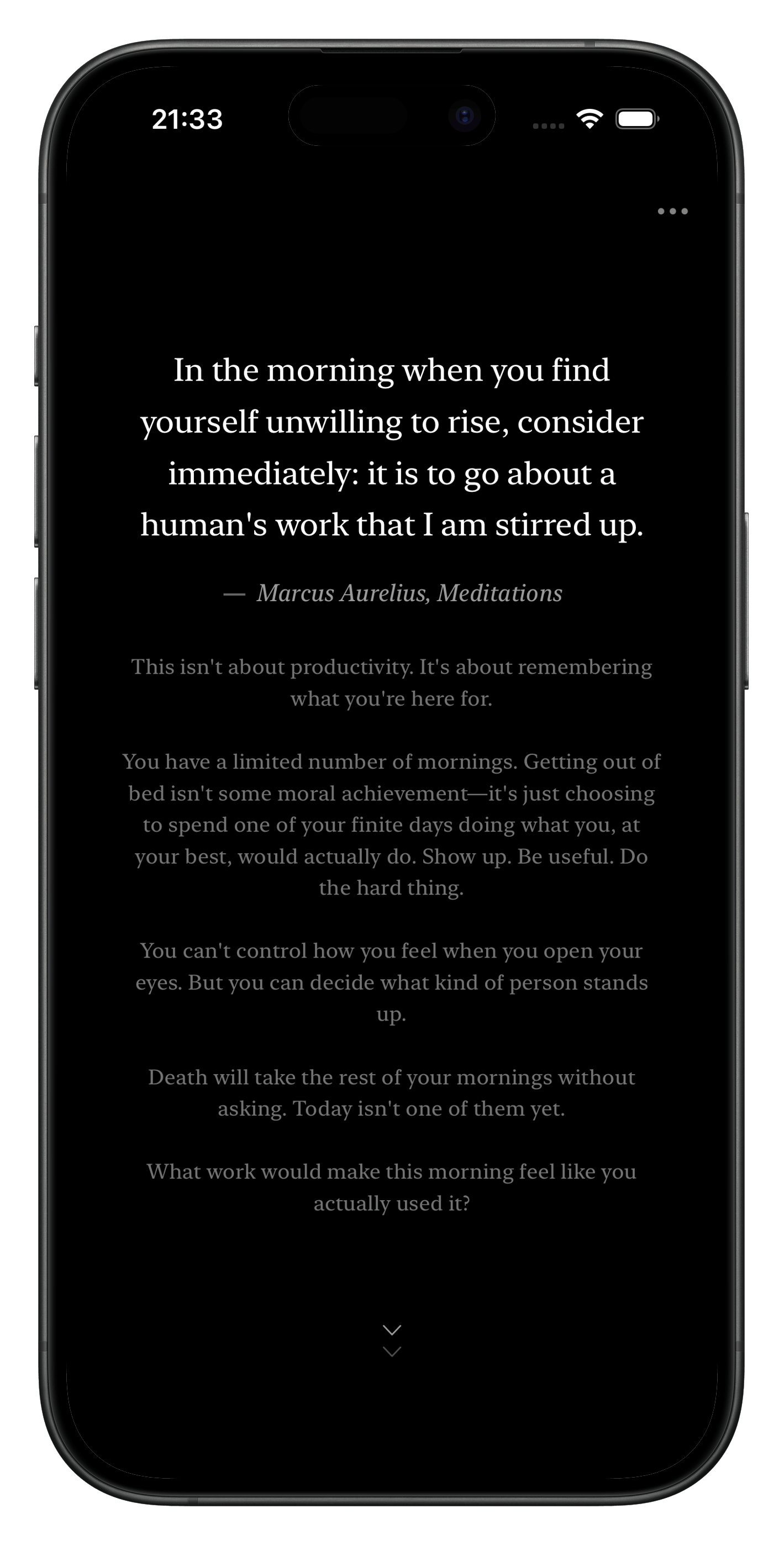 Finite Grid — weekly stoic quote